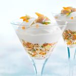 Coctel de berberechos con espuma cítrica